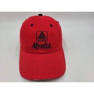Citgo Mystik Lubricants Adjustable Hat Cap Petroleum Gas Oil Men Women Red Black